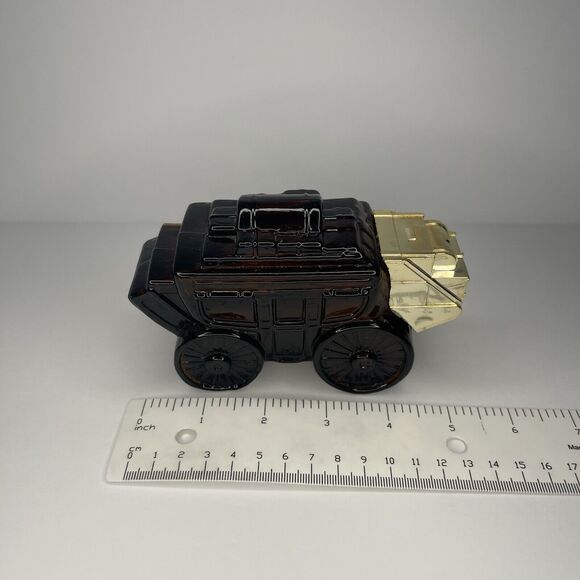 Vintage Avon Stagecoach Tai Winds After Shave Glass Bottle Decanter Empty - Picture 7 of 9